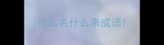 什么名什么来成语