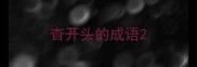 杳开头的成语