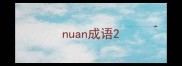 nuan成语
