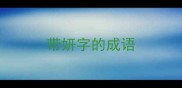 带妍字的成语