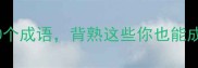 日字开头的10个成语背熟这些你也能成为日光族