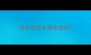 商的成语有哪些成语