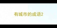 有城市的成语