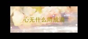 心无什么用成语