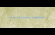 10个什么大什么大的成语秒变聊天高手