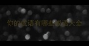 你的成语有哪些成语大全