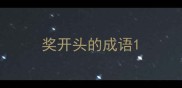 奖开头的成语