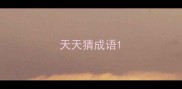天天猜成语
