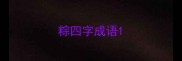 粽四字成语