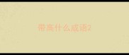 带高什么成语