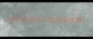 思字成语开头的成语接龙