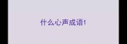 什么心声成语