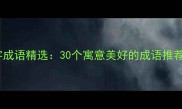 生日祝福四字成语精选30个寓意美好的成语推荐及使用指南
