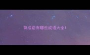 氣成语有哪些成语大全
