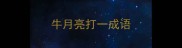 牛月亮打一成语