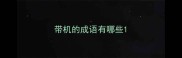 带机的成语有哪些