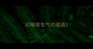 比喻很生气的成语