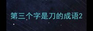 第三个字是刀的成语
