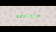 成语感什么什么腑