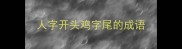 人字开头鸡字尾的成语