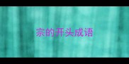 宗的开头成语