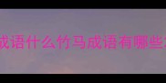成语什么竹马成语有哪些