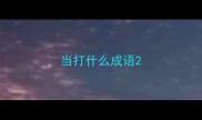 当打什么成语