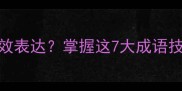 千言万语如何高效表达掌握这7大成语技巧让沟通更精准