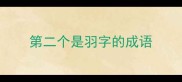 第二个是羽字的成语