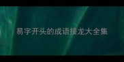 易字开头的成语接龙大全集
