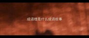 成语理是什么成语故事