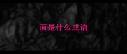 面是什么成语