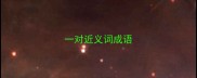 一对近义词成语