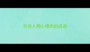 形容人物心情的的成语