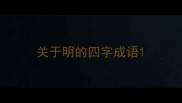 关于明的四字成语