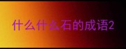 什么什么石的成语