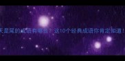 天是尾的成语有哪些这10个经典成语你肯定知道