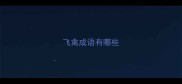 飞禽成语有哪些