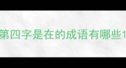 第四字是在的成语有哪些