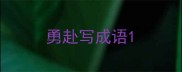 勇赴写成语