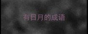有日月的成语
