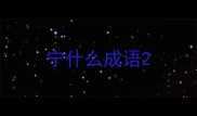 宁什么成语