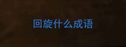 回旋什么成语