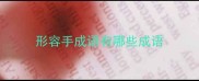 形容手成语有哪些成语