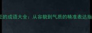 100个形容外貌特征的成语大全从容貌到气质的精准表达指南附使用场景