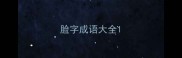 脸字成语大全