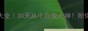 成语接龙技巧大全30天从小白变大神附保姆级练习方法