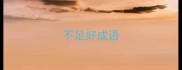 不足好成语