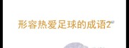 形容热爱足球的成语