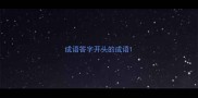 成语答字开头的成语